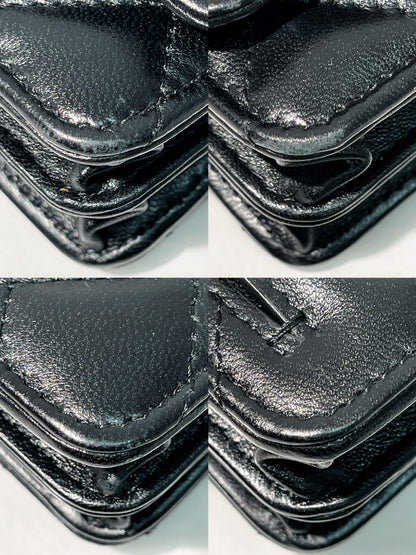 CHANEL MINI WOC, Black/Gold