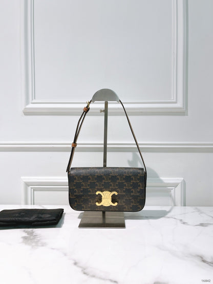 CELINE CLAUDE IN TRIOMPHE SHOULDER BAG