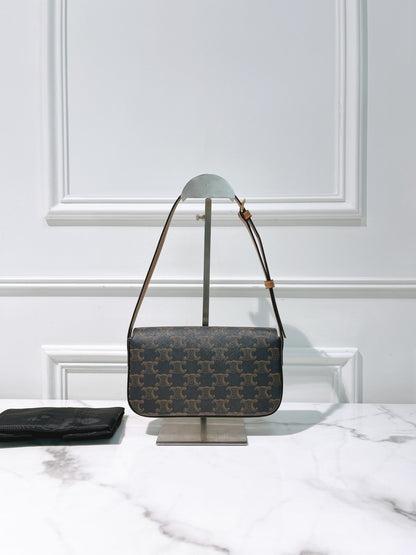 CELINE CLAUDE IN TRIOMPHE SHOULDER BAG