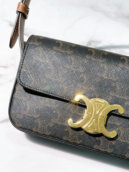 CELINE CLAUDE IN TRIOMPHE SHOULDER BAG