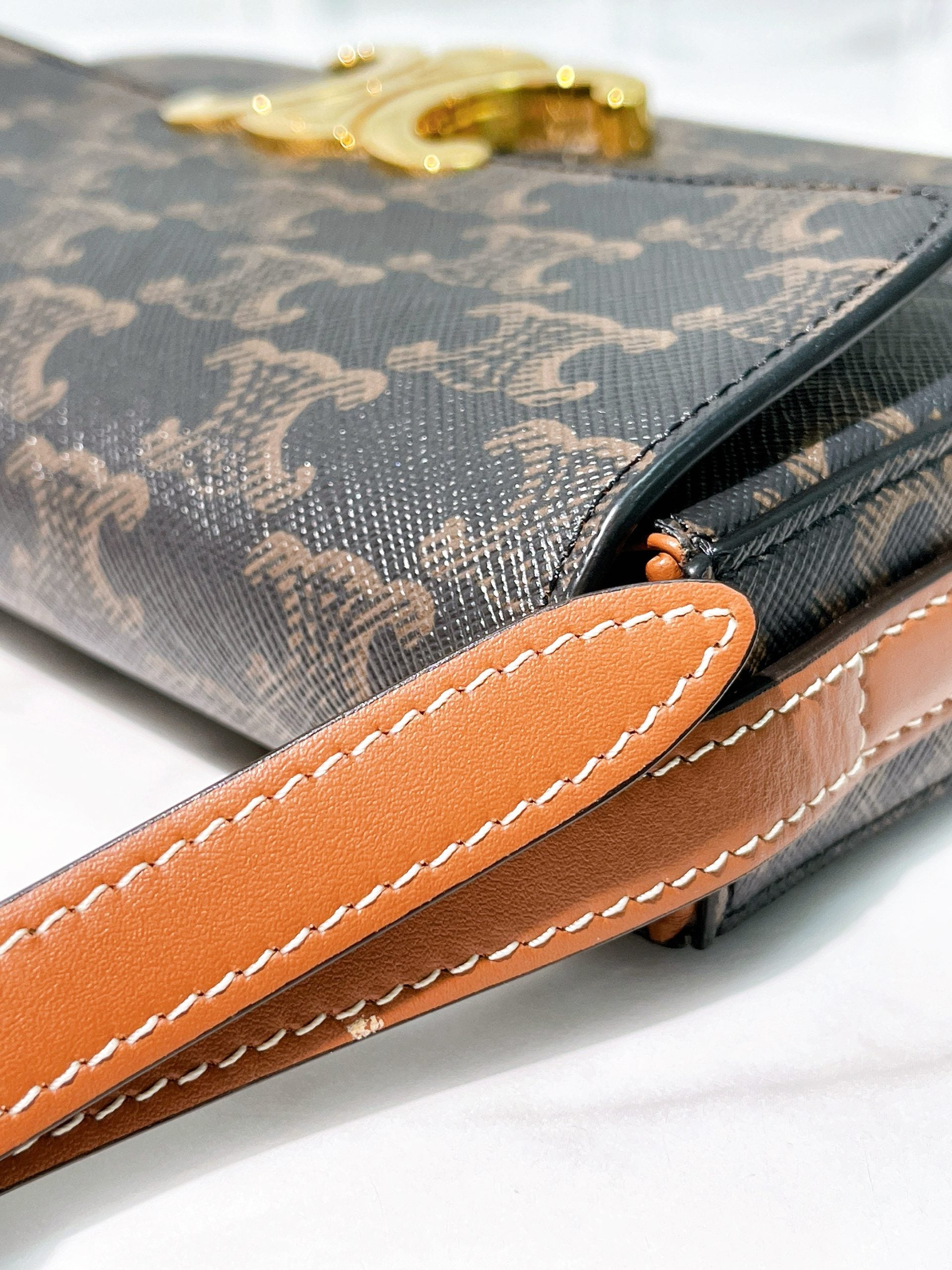 CELINE CLAUDE IN TRIOMPHE SHOULDER BAG