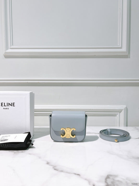 CELINE MINI CLAUDE, Blue/Gold