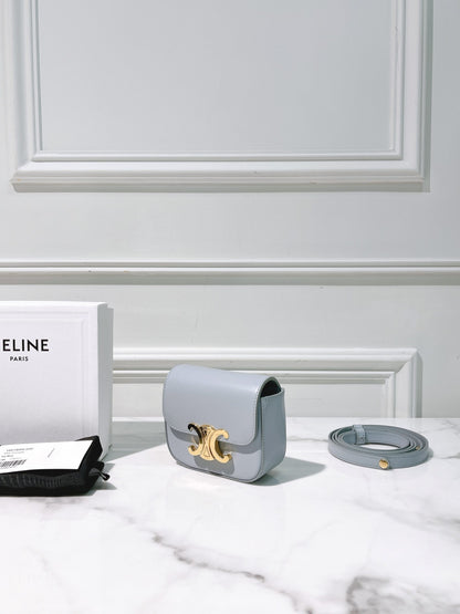 CELINE MINI CLAUDE, Blue/Gold