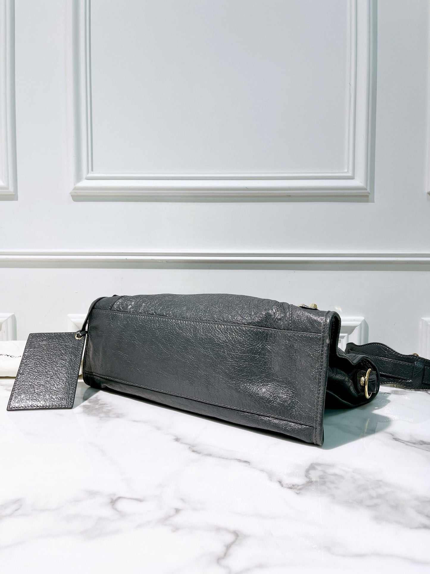 BALENCIAGA LE CITY BAG MEDIUM, Black/Gold