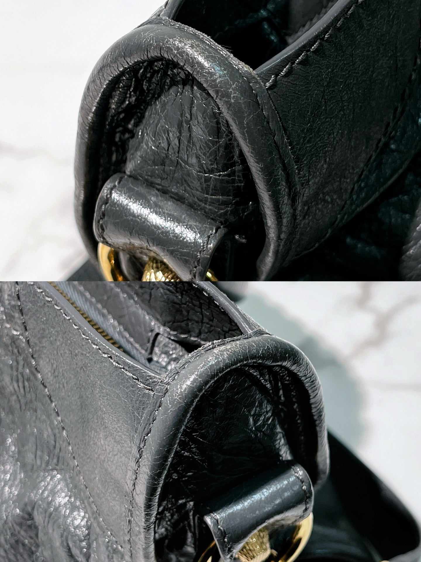 BALENCIAGA LE CITY BAG MEDIUM, Black/Gold