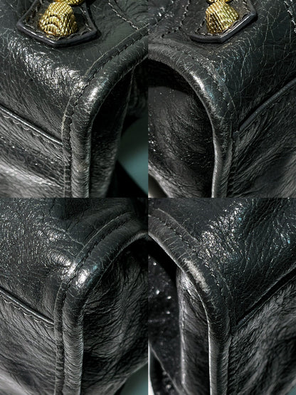 BALENCIAGA LE CITY BAG MEDIUM, Black/Gold