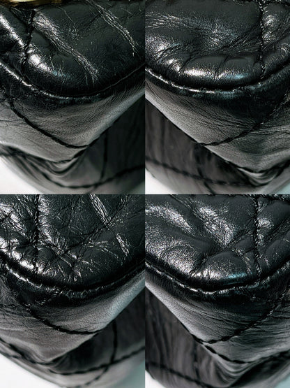 CHANEL SMALL 2.55 HANDBAG, Black/Silver