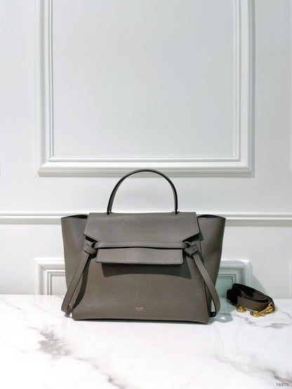 CELINE MINI BELT BAG, Grey/Gold