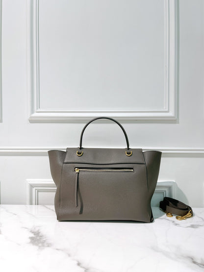 CELINE MINI BELT BAG, Grey/Gold