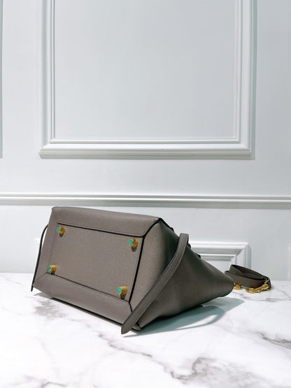 CELINE MINI BELT BAG, Grey/Gold