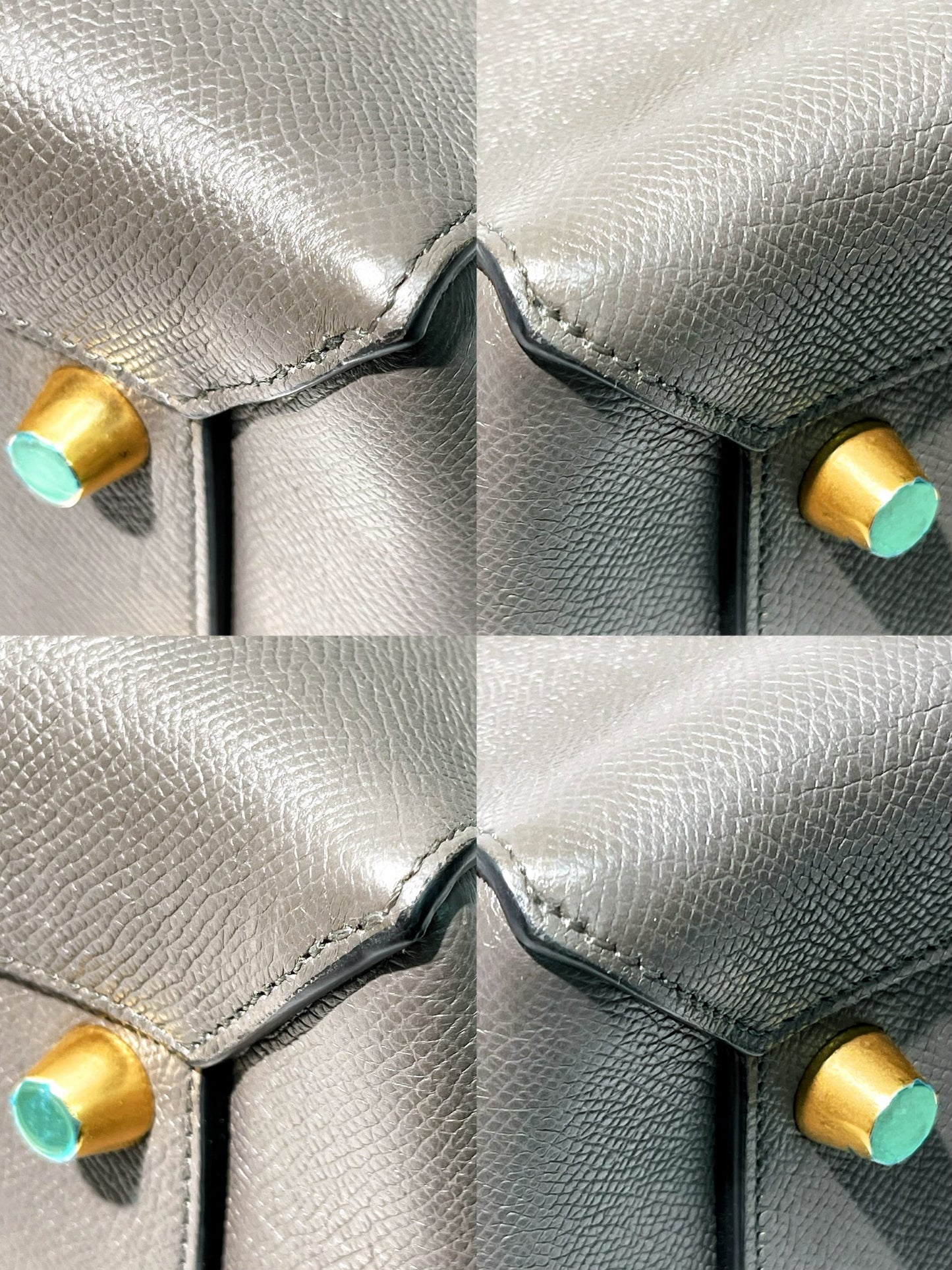 CELINE MINI BELT BAG, Grey/Gold
