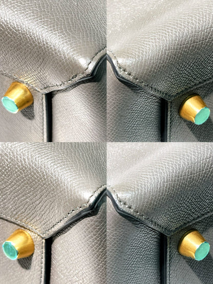 CELINE MINI BELT BAG, Grey/Gold