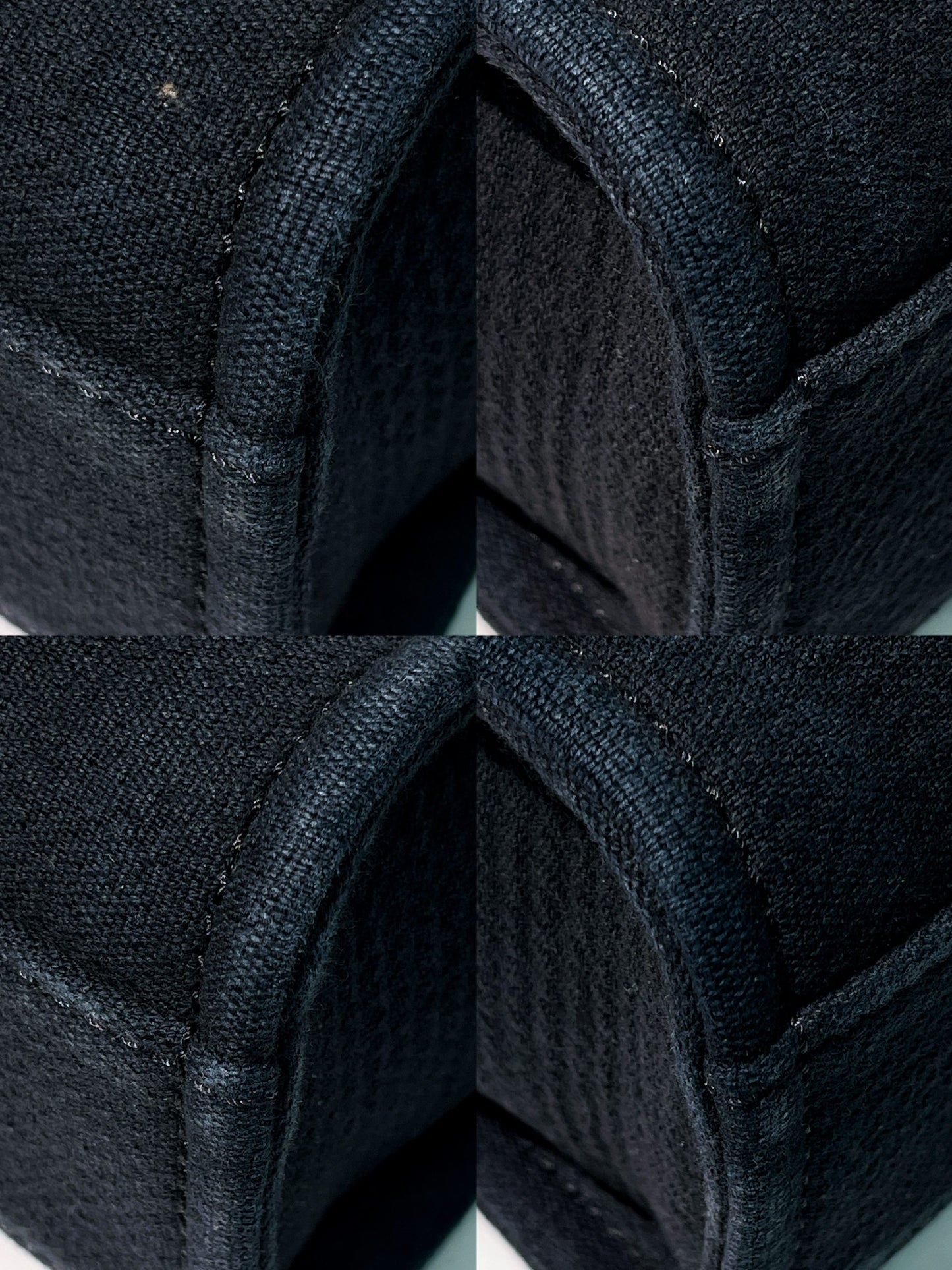 CHANEL SMALL SHOPPING TOTE, Navy/Silver