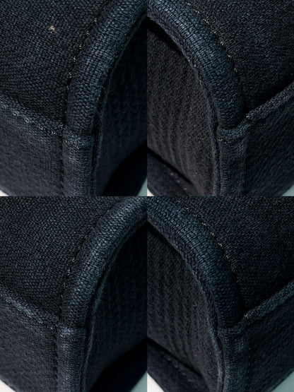 CHANEL SMALL SHOPPING TOTE, Navy/Silver