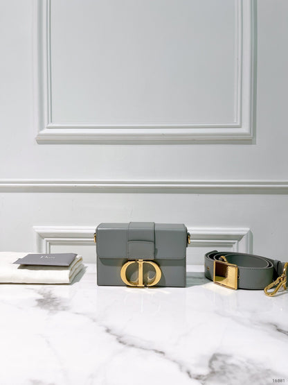 DIOR 30 MONTAIGNE BOX, Gray/Gold