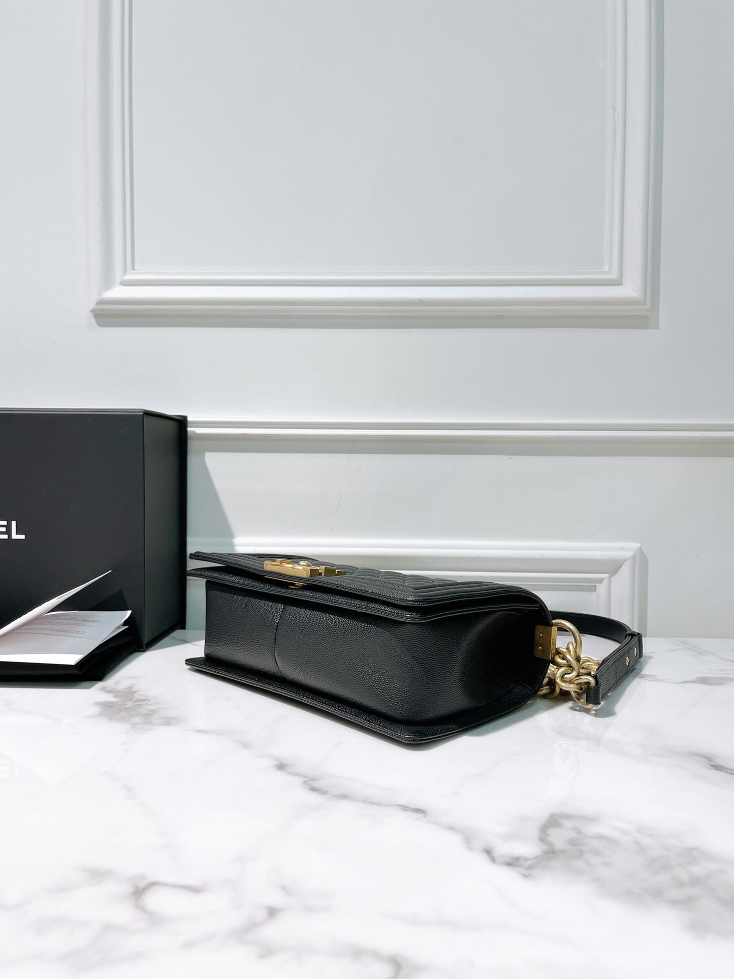 CHANEL LEBOY, Black/Gold