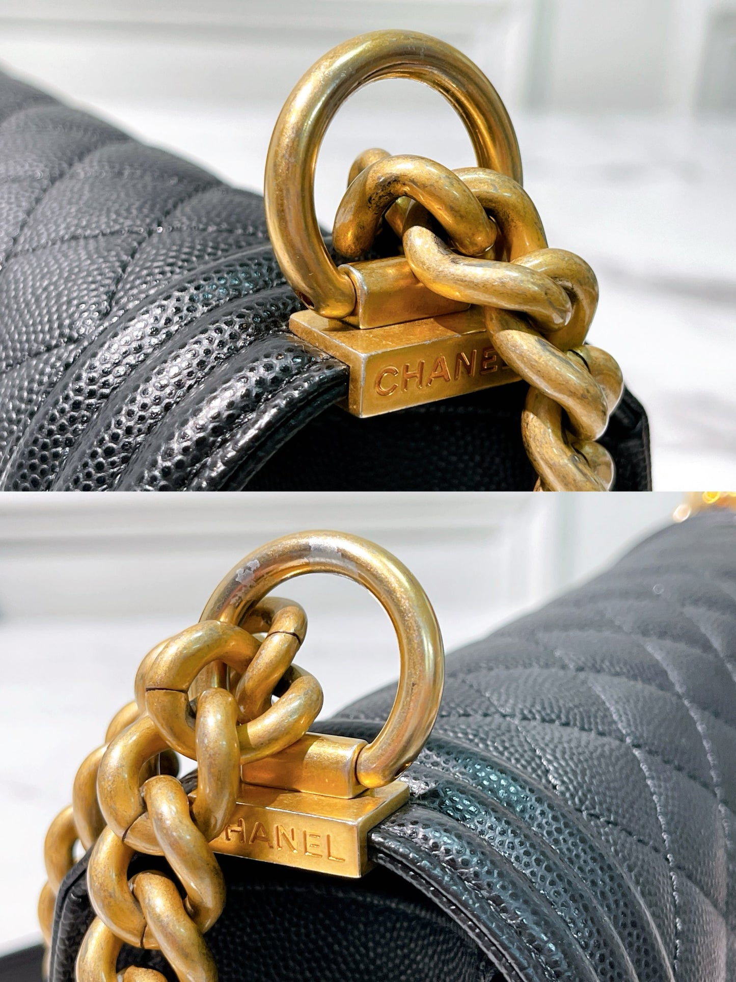 CHANEL LEBOY, Black/Gold