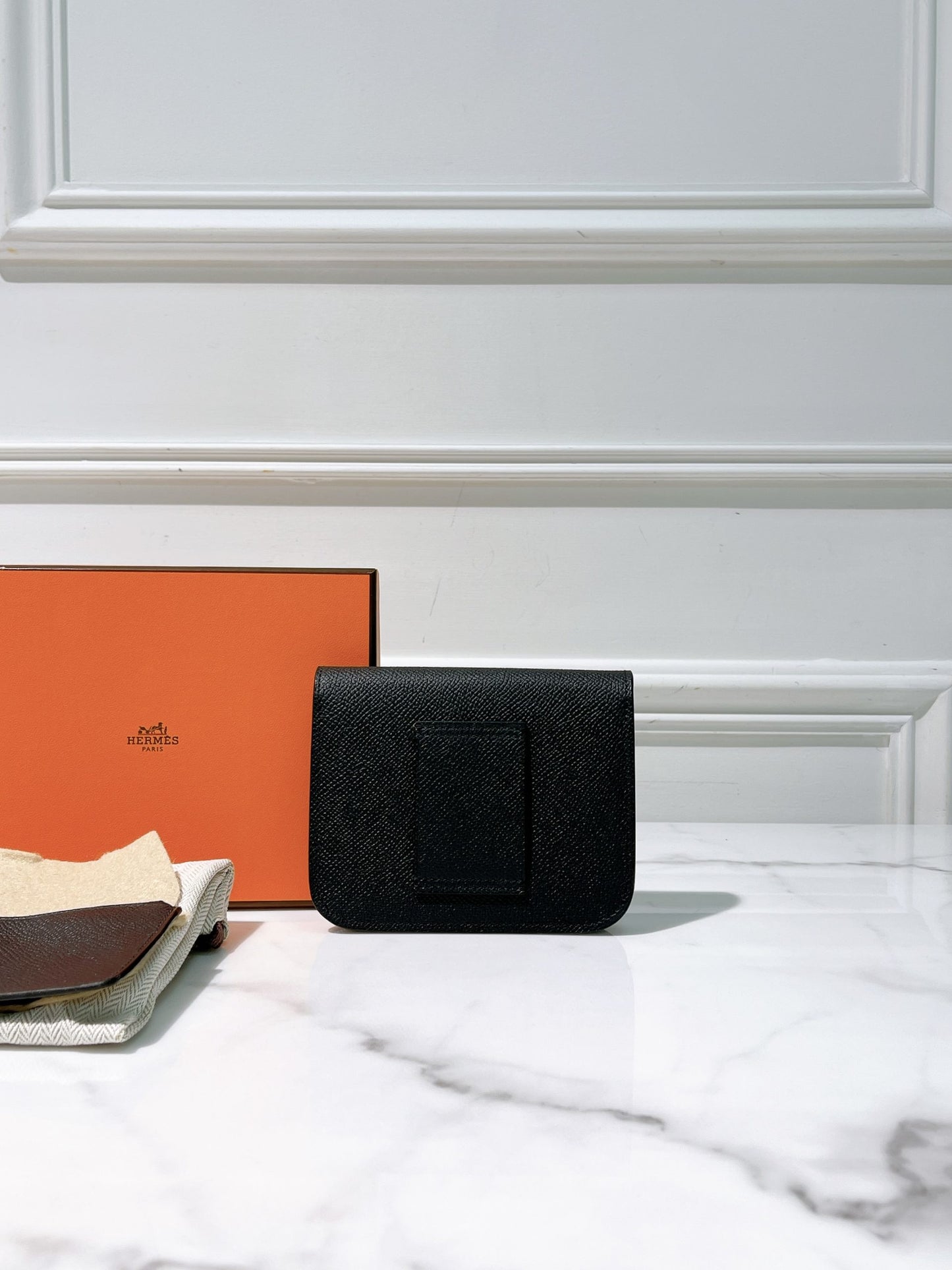 HERMES CONSTANCE SLIM, Noir/Gold