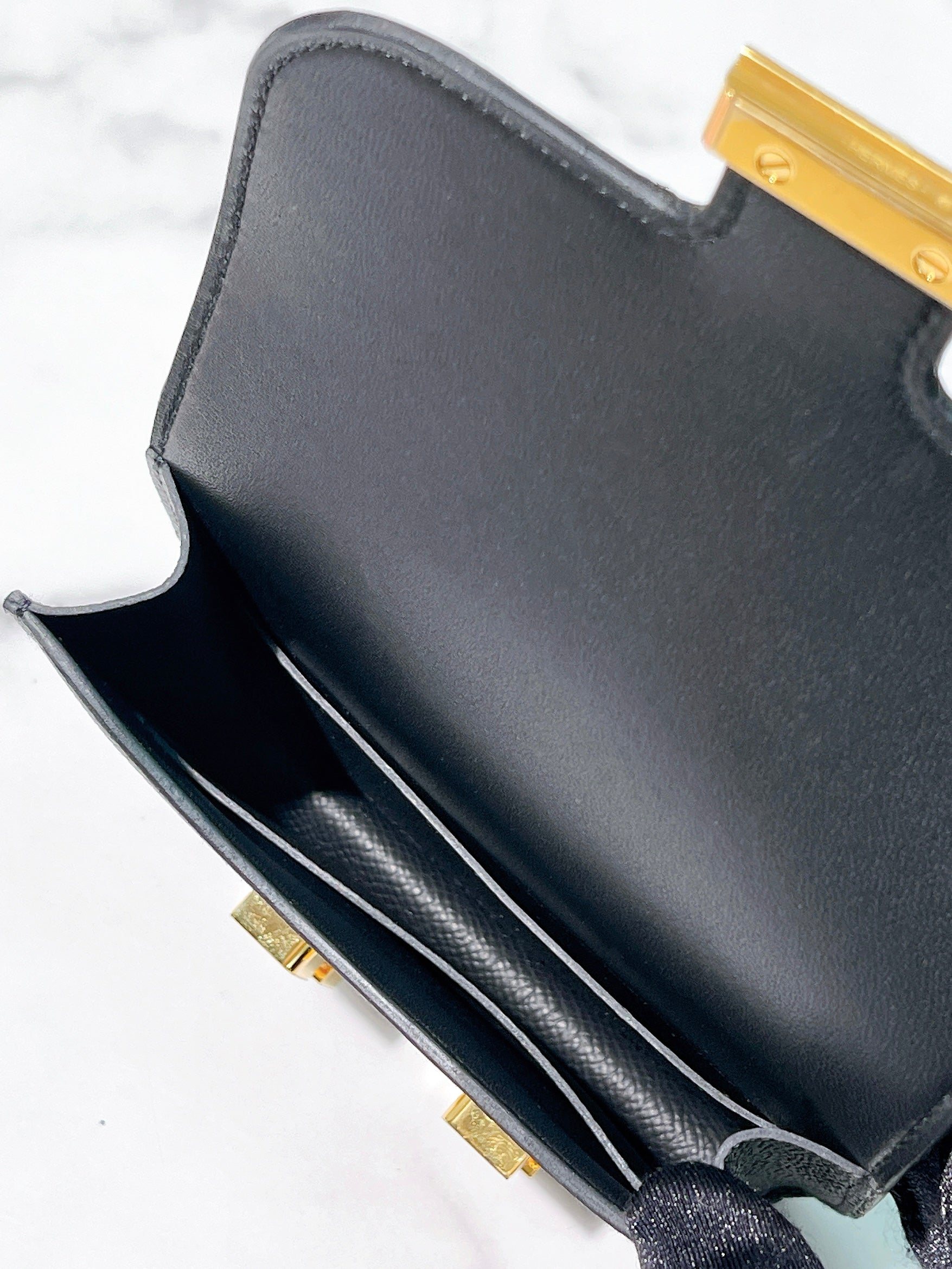 HERMES CONSTANCE SLIM, Noir/Gold
