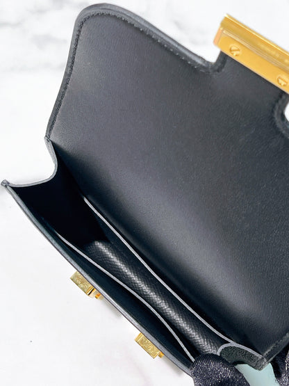 HERMES CONSTANCE SLIM, Noir/Gold