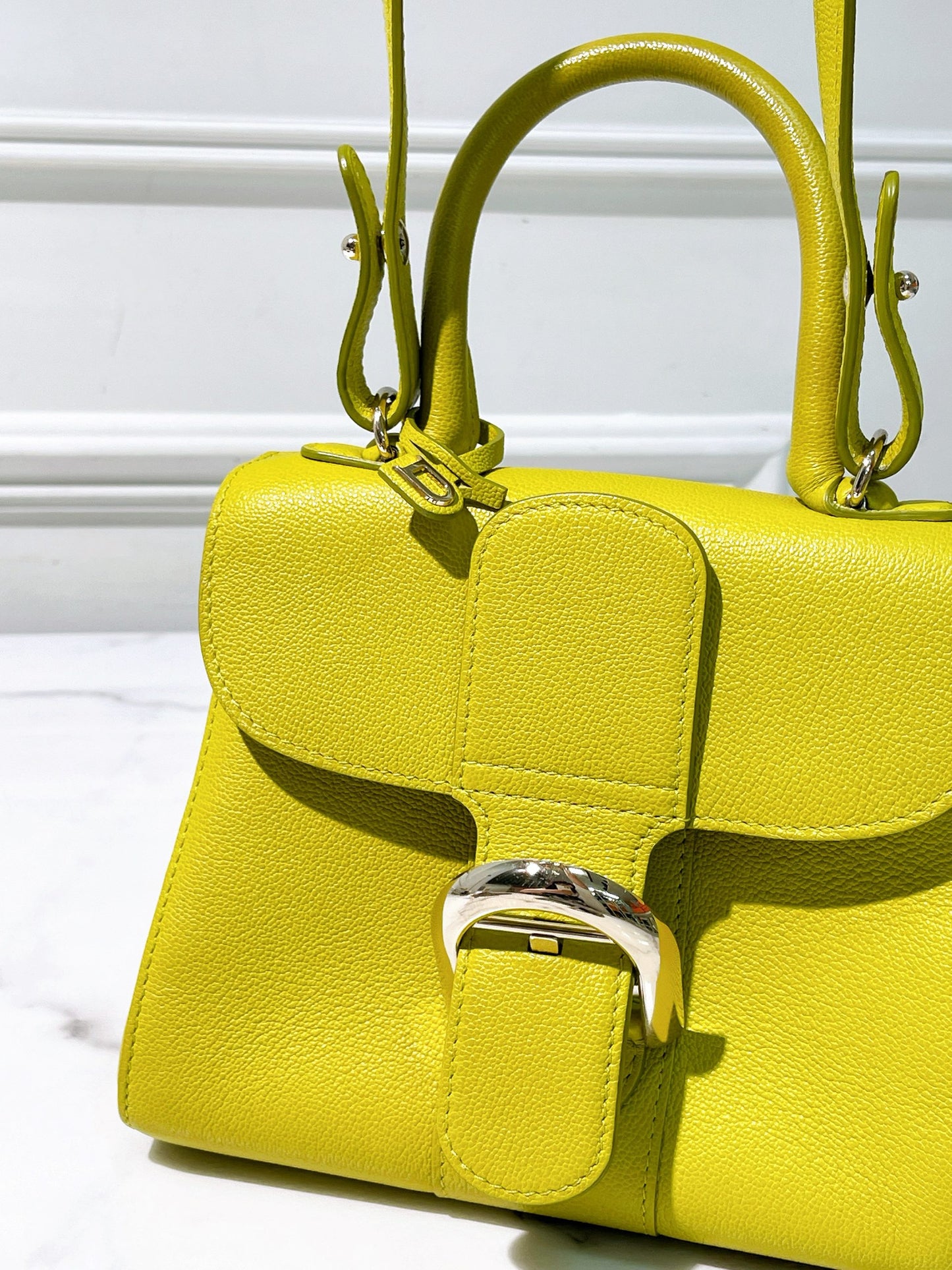 DELVAUX BRILLIANT MINI, Green/Silver