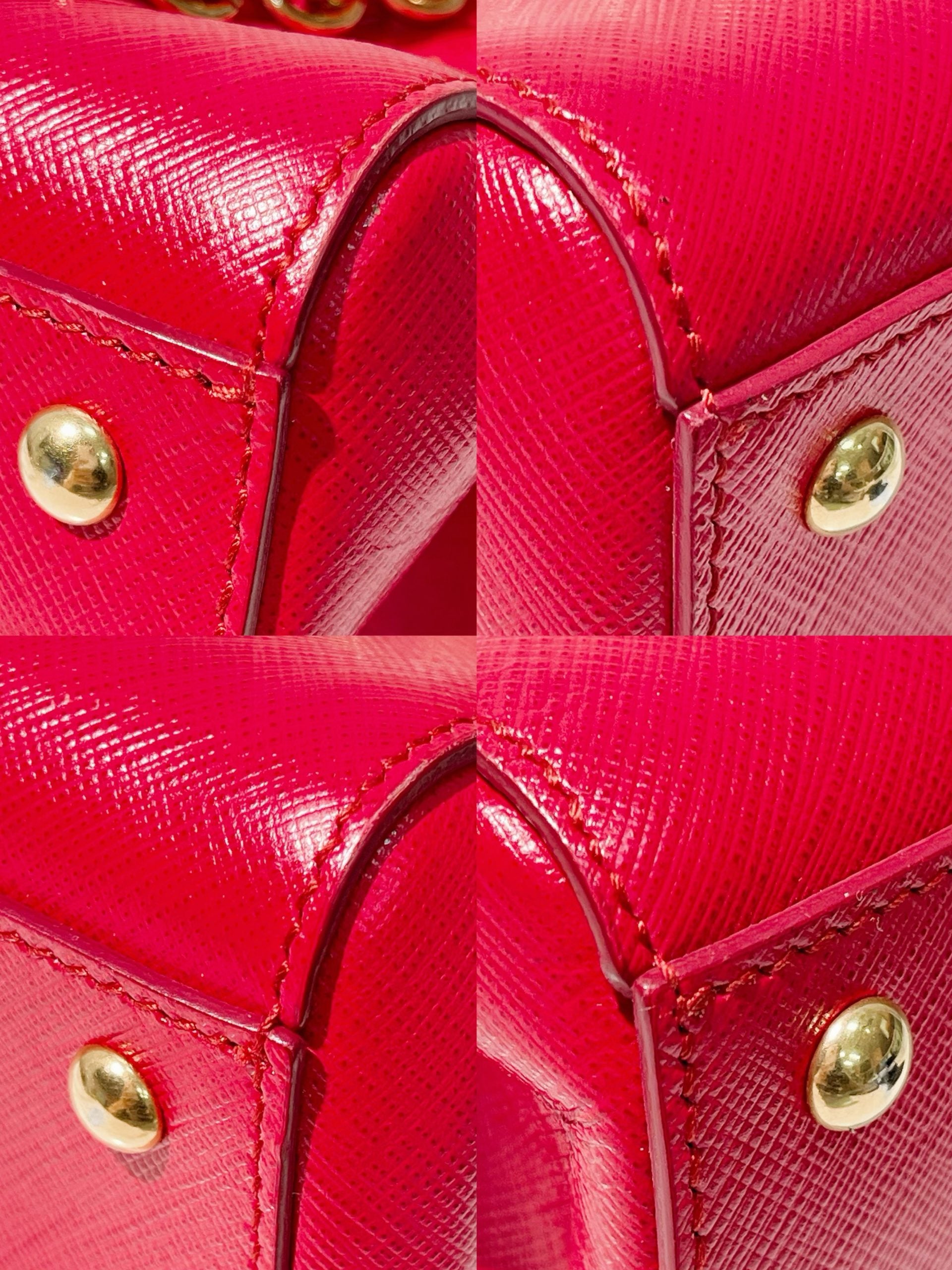 FERRAGAMO SHOULDER BAG, Red/Gold