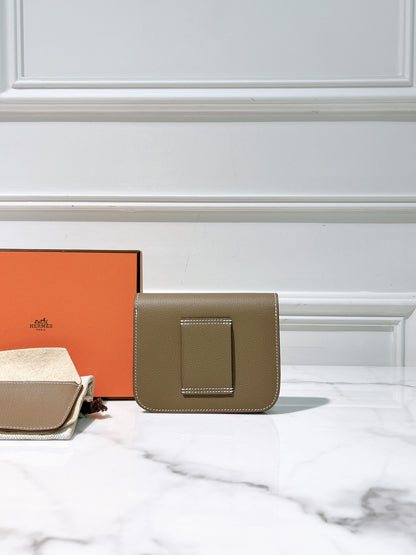 HERMES CONSTANCE SLIM, Etoupe/Gold