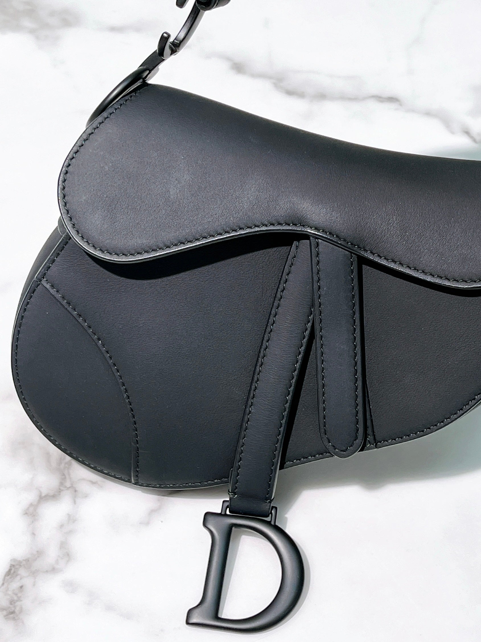 DIOR SMALL SADDLE, So Black