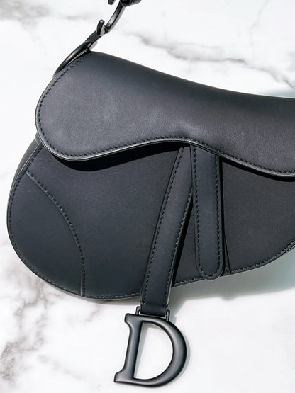 DIOR SMALL SADDLE, So Black