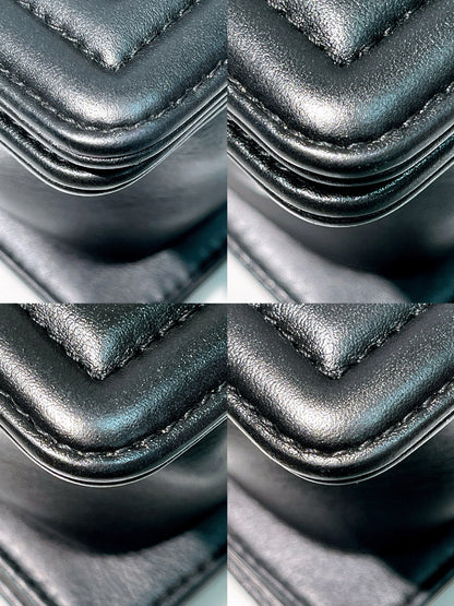 CHANEL SMALL LEBOY, Black/Silver