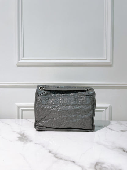YSL NIKI, Gray/Silver