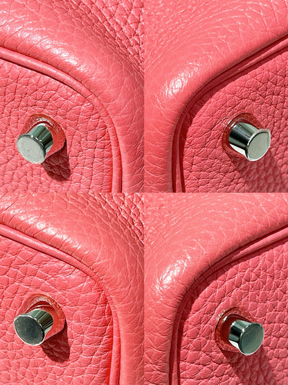 HERMES PICOTIN 18, Rose Lipstick/Silver