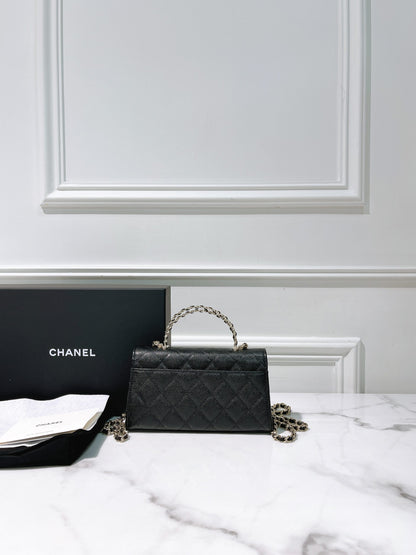 CHANEL 25S KELLY, Black/Gold