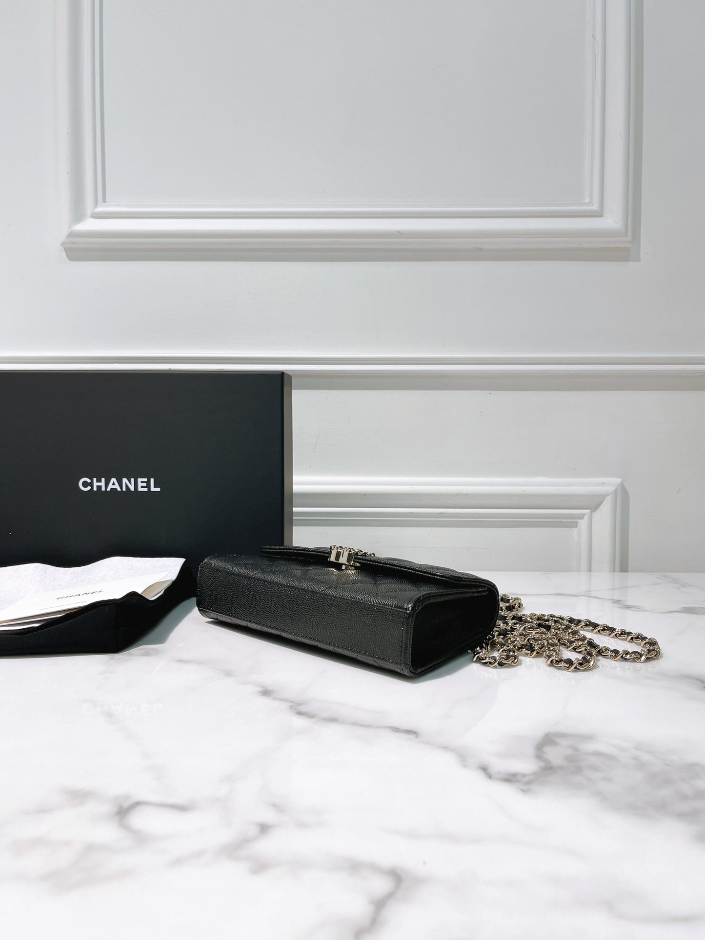 CHANEL 25S KELLY, Black/Gold