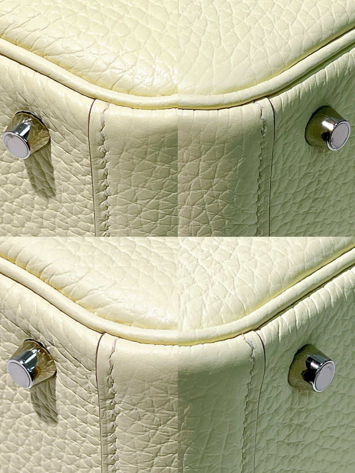 HERMES MINI LINDY, Jaune Milton/Silver