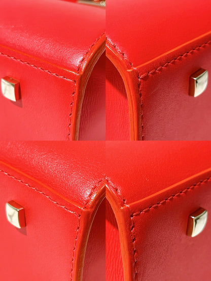 DELVAUX MINI TEMPETE, Red/Gold