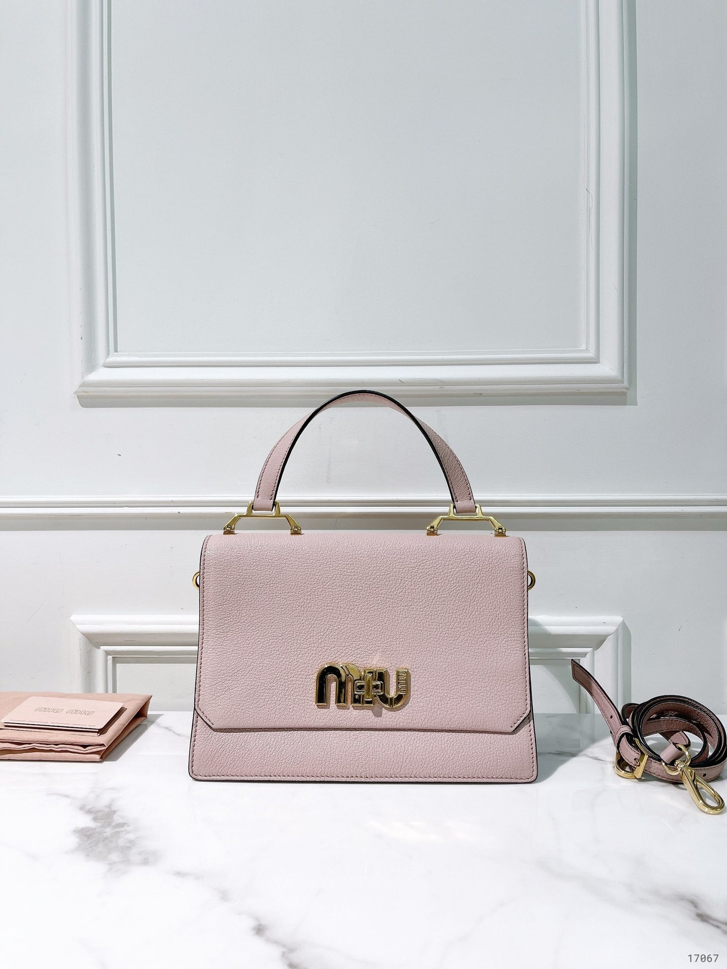 MIUMIU SHOULDER BAG, Pink/Gold