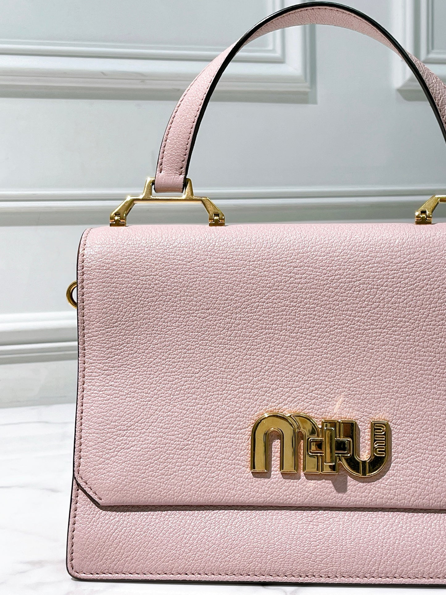 MIUMIU SHOULDER BAG, Pink/Gold