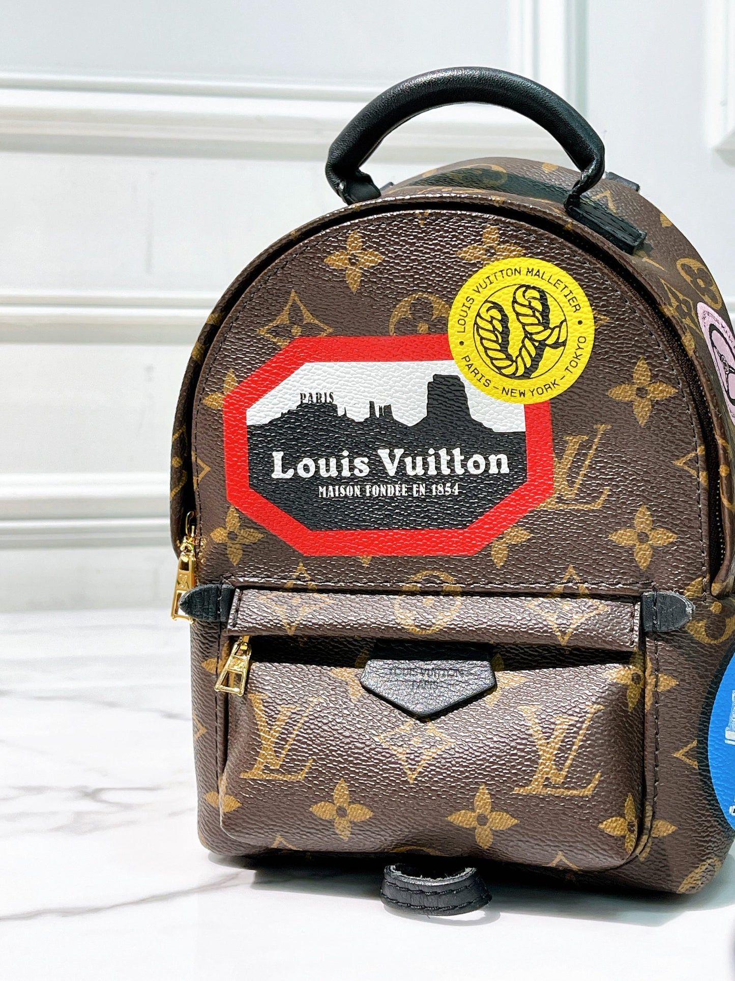 LV PALM SPRING MINI BACKPACK, Monogram
