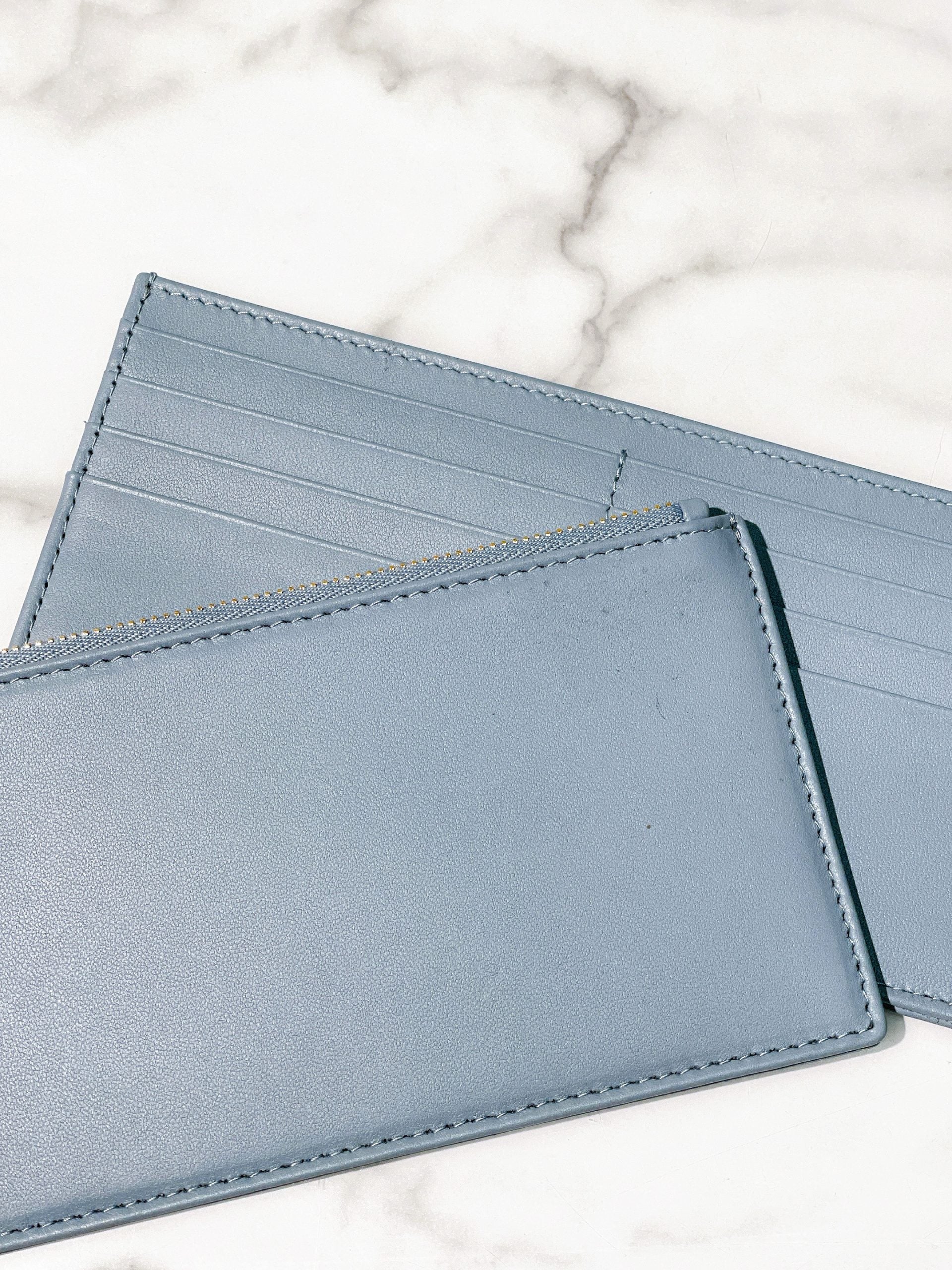 DIOR LADY DIOR POUCH WITH CHAIN, Blue/Gold