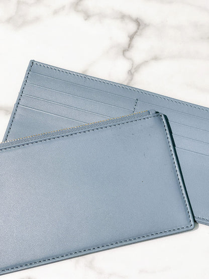 DIOR LADY DIOR POUCH WITH CHAIN, Blue/Gold