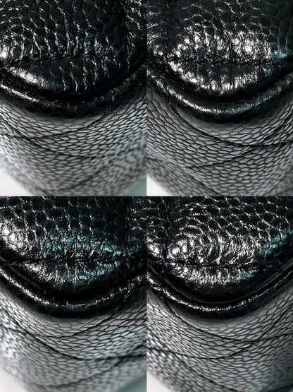 CHANEL MINI FLAP, Black/Silver