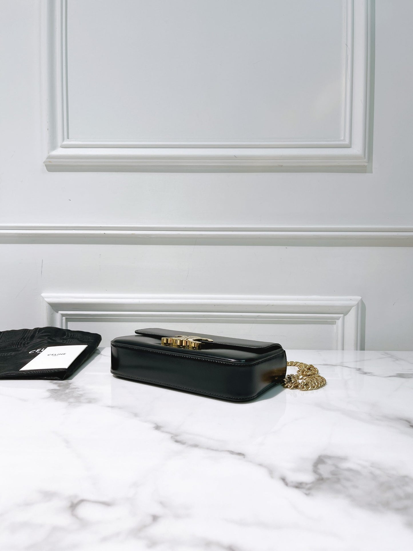 CELINE CHAIN SHOULDER BAG IN CLAUDE