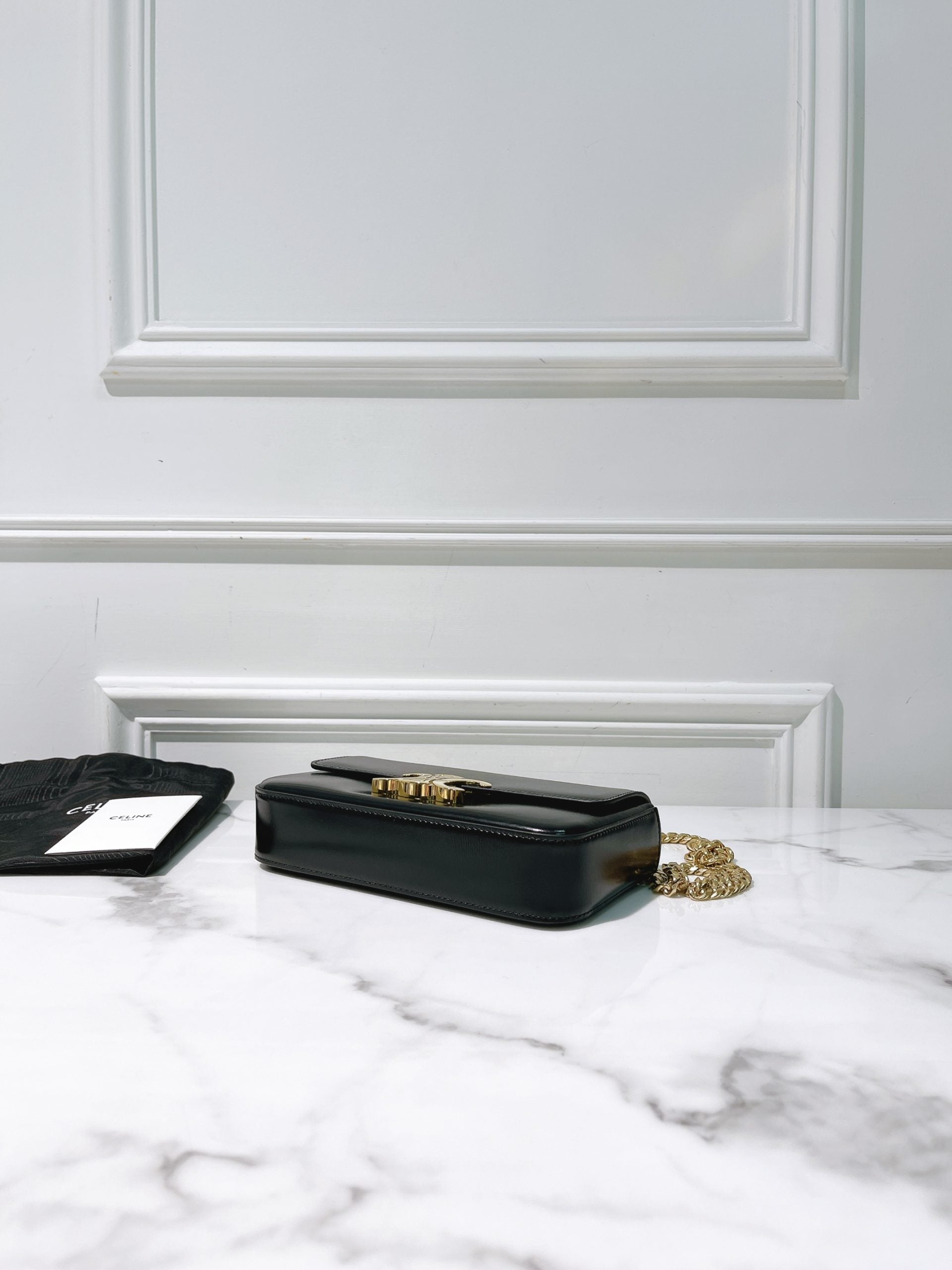 CELINE CHAIN SHOULDER BAG IN CLAUDE