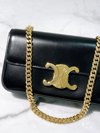 CELINE CHAIN SHOULDER BAG IN CLAUDE