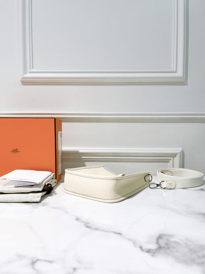 HERMES MINI EVELYNE, Nata/Silver