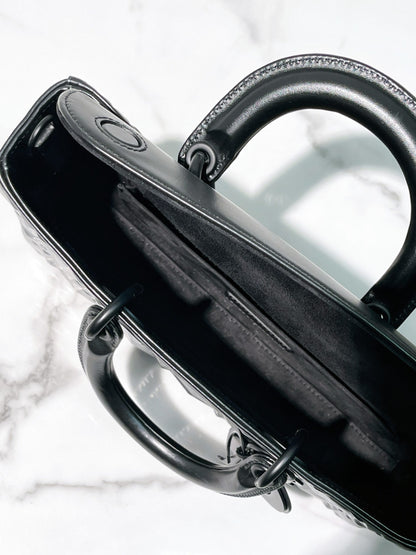 DIOR MEDIUM LADY D-JOY, So Black