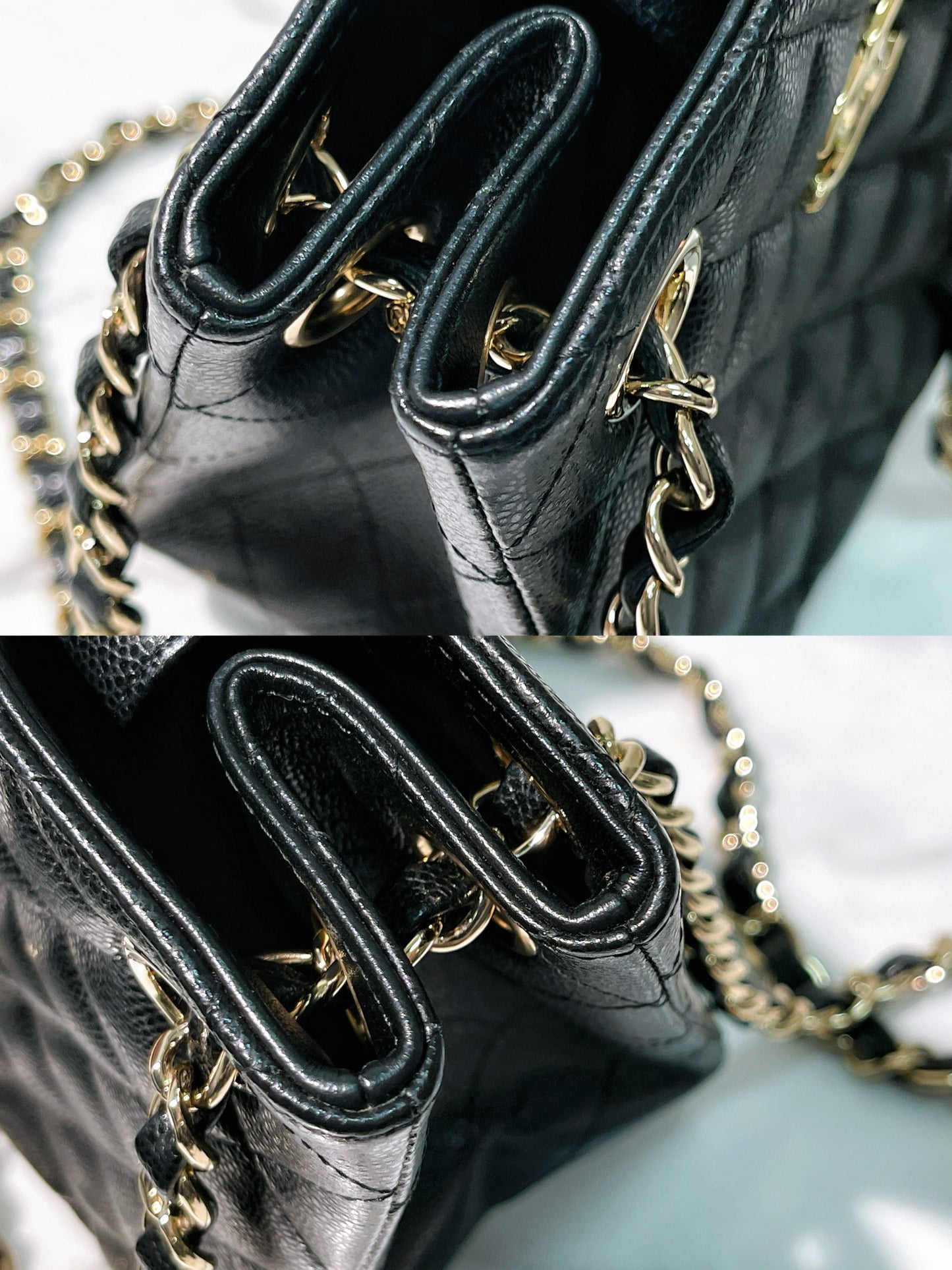 CHANEL 22S MINI TOTE, Black/Gold