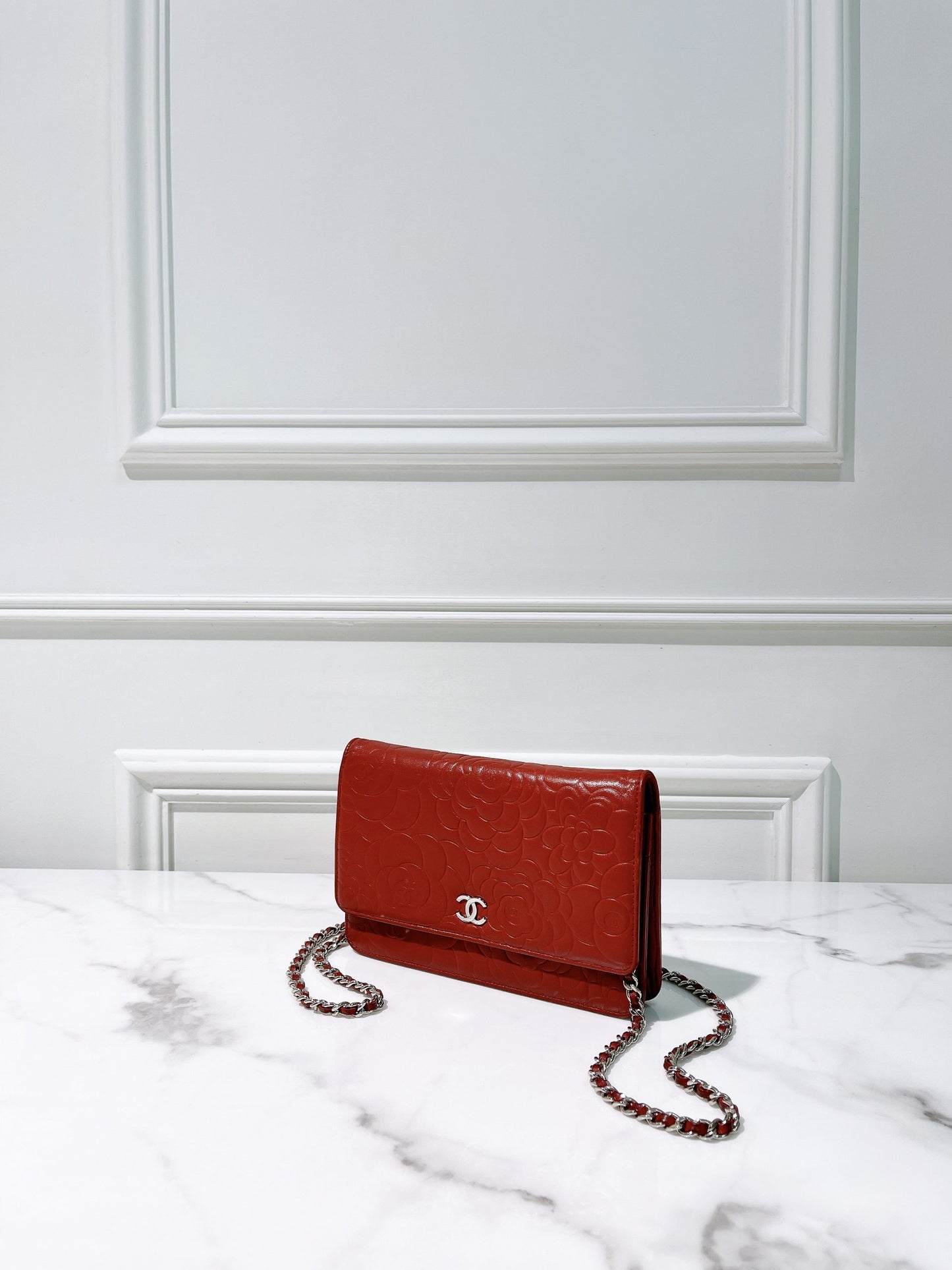 CHANEL WOC, Red/Gold