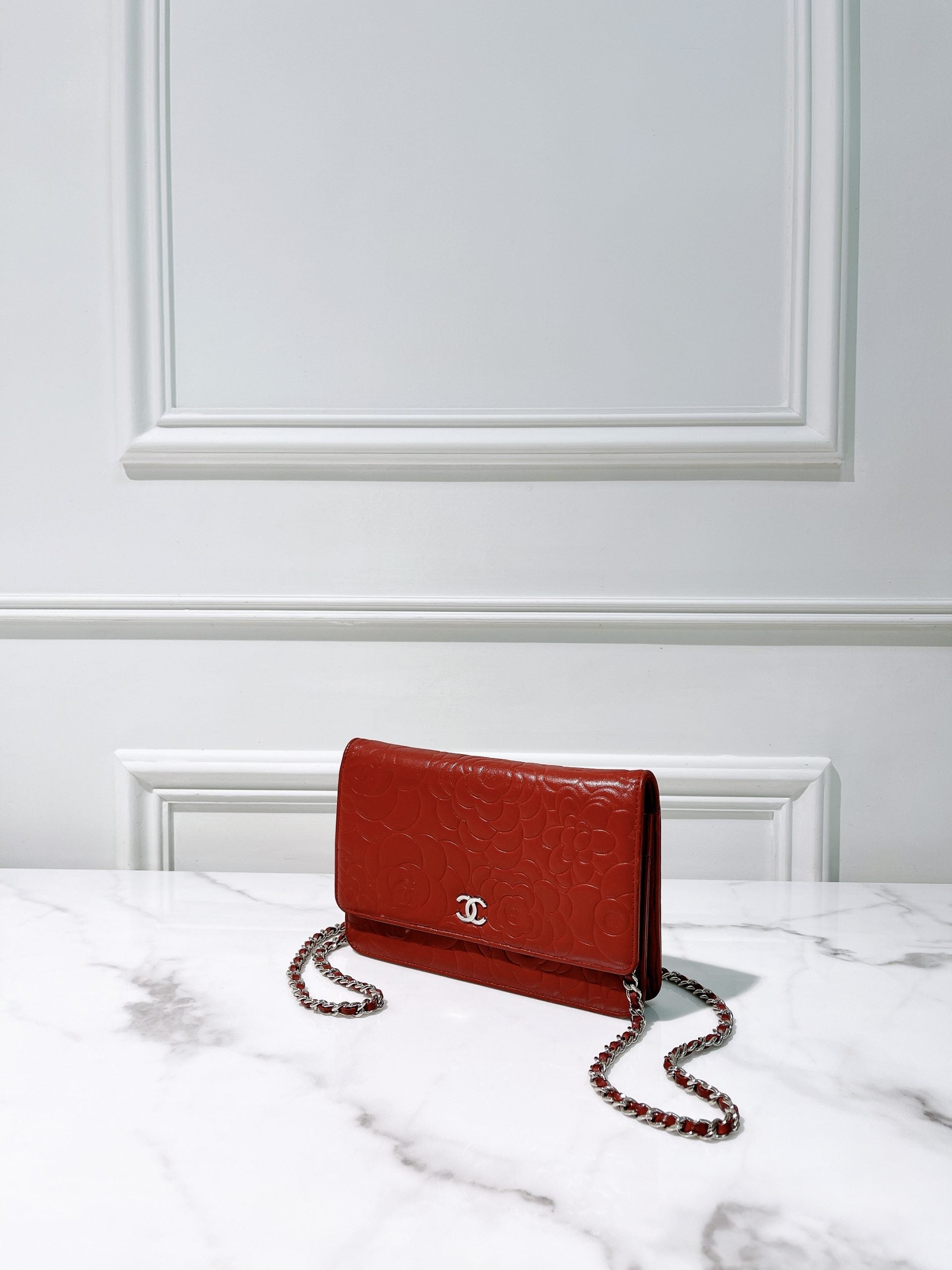 CHANEL WOC, Red/Gold